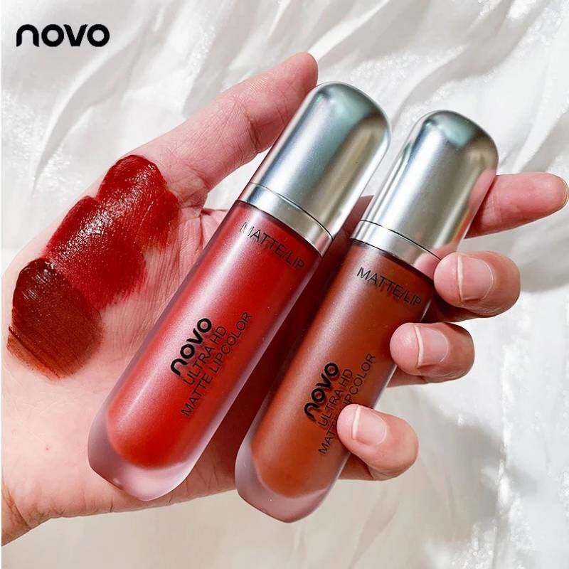 彩妆NOVO奶油冰淇淋丝绒唇釉 学生款哑光保湿滋润持久不沾杯唇泥
