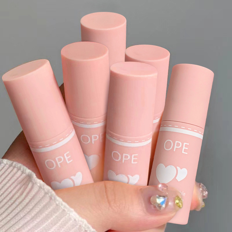 OPE少女心口红唇釉薄款哑光柔雾丝绒不掉色显白平价奶茶色