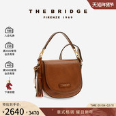 桥牌 The Bridge 手工牛皮植鞣工艺单肩斜挎包流苏复古轻奢女包