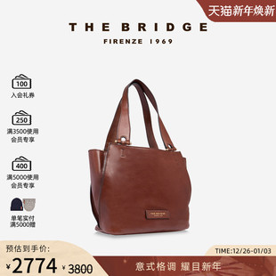 FEBE系列女士植鞣工艺大容量通勤购物袋托特包 桥牌 The Bridge
