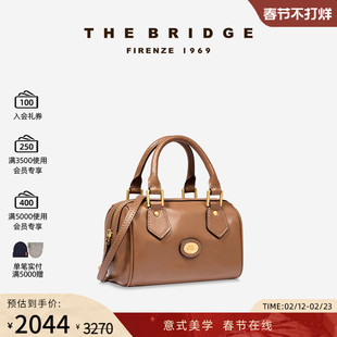 The Bridge/桥牌 Story Donna系列复古迷你手工牛皮保龄球包