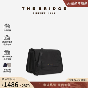 LUCREZIA系列女士手工牛皮植鞣工艺单肩斜挎包 桥牌 The Bridge