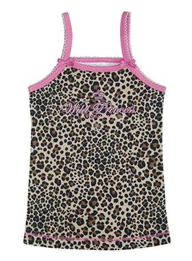 Leopard print waistband strapless vest豹纹印花束腰抹胸背心女