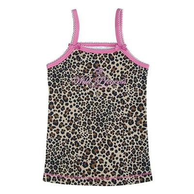 Leopard print waistband strapless vest豹纹印花束腰抹胸背心女