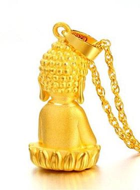 Gold-plated Maiteya Buddha Pendant Men