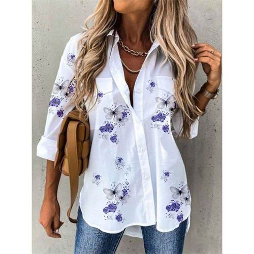Temperament Women Shirt Loose Long Sleeve Shirt Women Casual