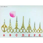 Vintage Antique Tailor Sewing Scissors Crane Pattern