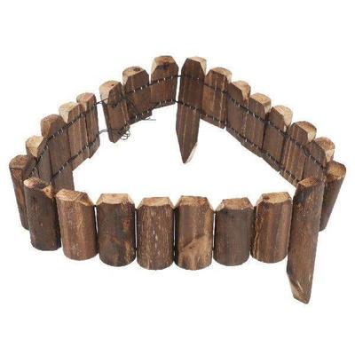 Wooden Garden Fence Stake Landscape Barrier Courtyard