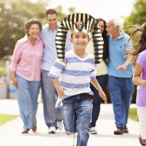 1 Set of Egyptian Pharaoh Cosplay Costume Kit Egyptian Hat