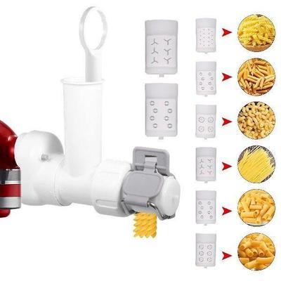 6 in 1 Gourmet Pastas Press Attachment Noodle Tool