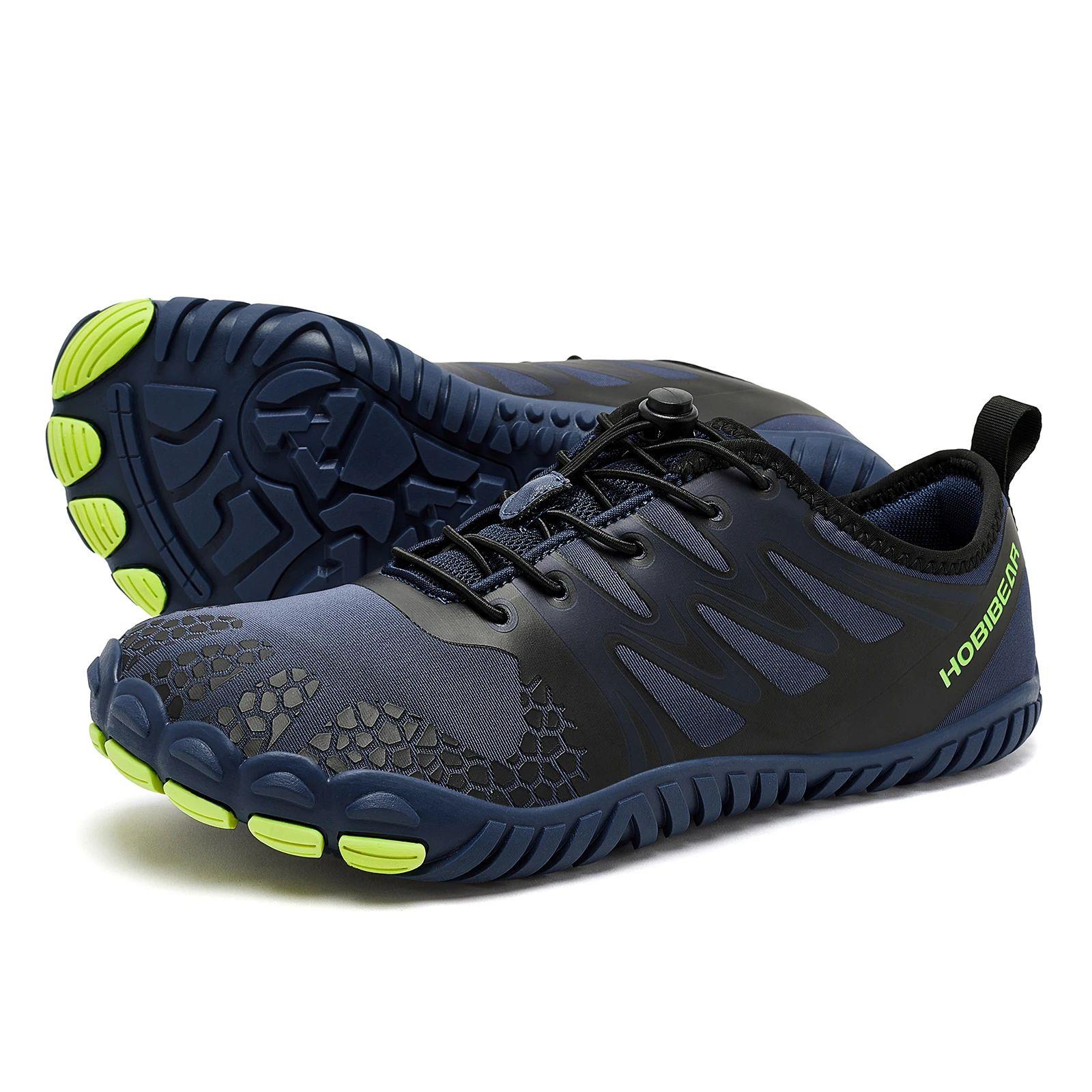 Wide Toe Barefoot Shoes for Unisex Artificial Leather Outdoo