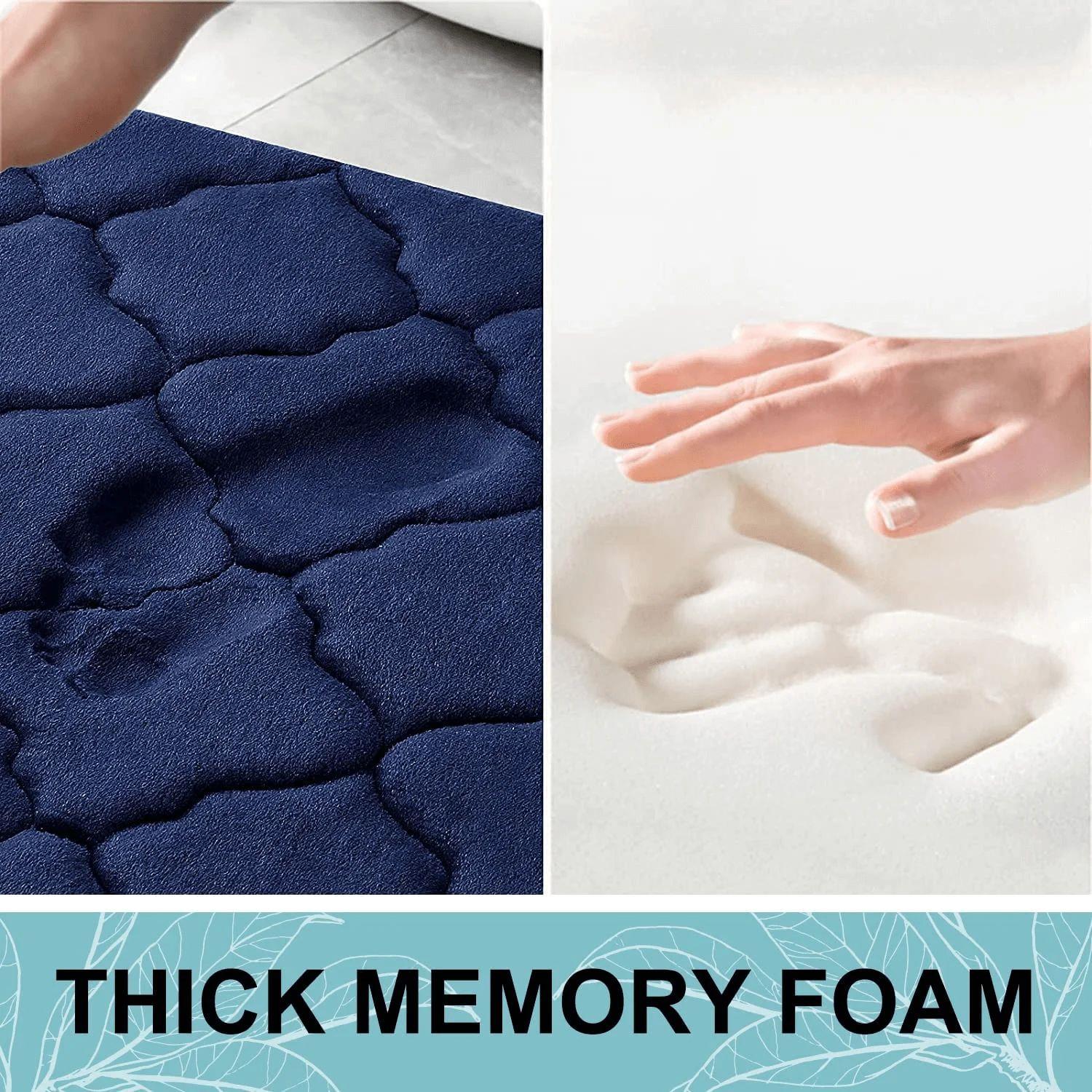 Memory Foam Bathroom Rug Anti-slip bathroom mat ultra Soft f