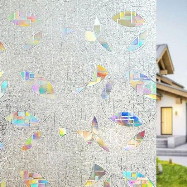 1PC PVC Rainbow Prism Window Sticker Window Privacy Film