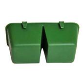 Contiguous Feeding Trough Bird Two Bowl Boxes Food Basin