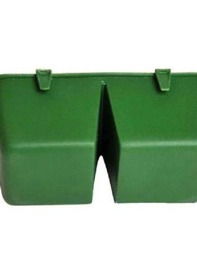 Two Contiguous Trough Boxes Bird Food Bowl Feeding Basin