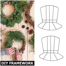 2 Pcs Rings Hoop Hat Decoration Wall Hanging Wreath Hoops