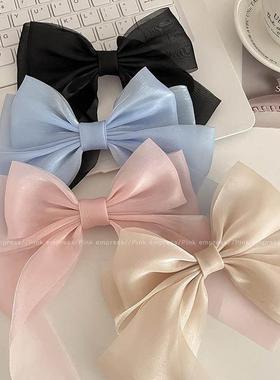 Red bow tie hairpin female Headband hair accessories clip