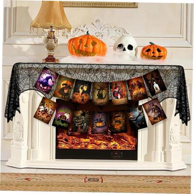 Halloween party decorated Victorian banner pull flags 万圣节