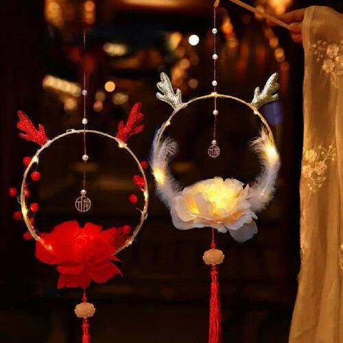 DIY Chinese Dragon Lantern Kit with Tassels Simulated