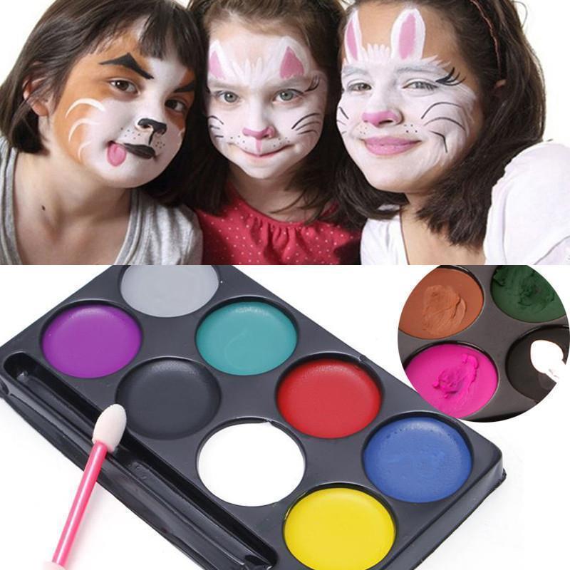 8 Colors Face Body Painting Halloween Makeup Paint Paint Kid