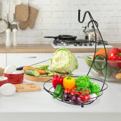Fruit Vegetables Basket Bowl Storage Banana Hanger
