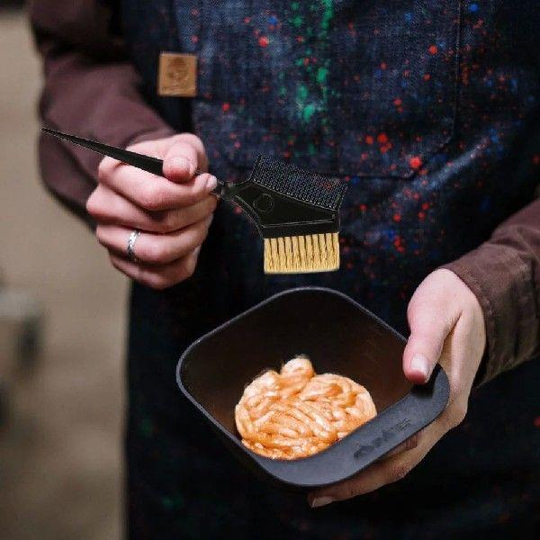 3 Pcs Comb Hair Combs Dye DIY Brushes Tint Salon Dyeing Kit