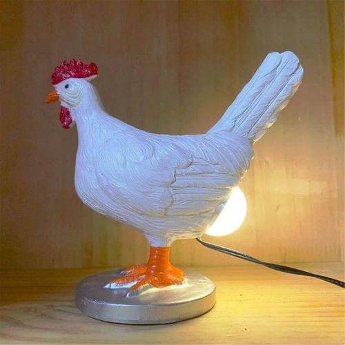 Chicken Egg Lamp,3D Chicken Table Lamp, Lifelike LED Egg