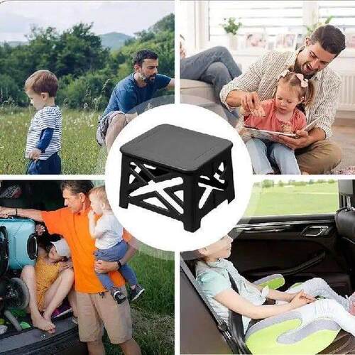 Portable Folding Toilet with Lid Outdoor Camp Toilet 100kg