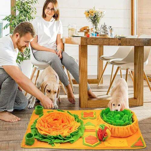 Pet Dog Snuffle Mat Nose Smell Training Sniffing Pad Dog Puz
