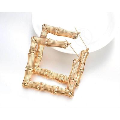 。 Exaggerated gold hoop hiphop hip-hop earrings earrings ov