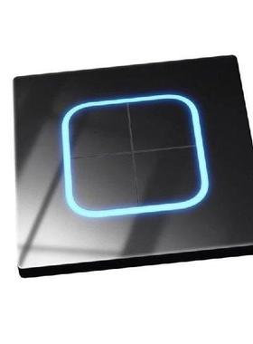 Modern Electrical Light Switches Tempered Glass Panel Wall