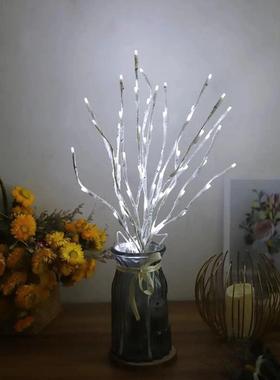 1 PC White Birch Branch Light LED Festive Lights Battery Ope