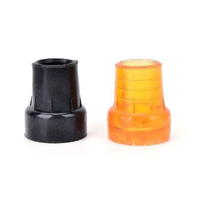 1Pcs 19mm Rubber Walking Hiking Stick Metal Ferrule Bottom