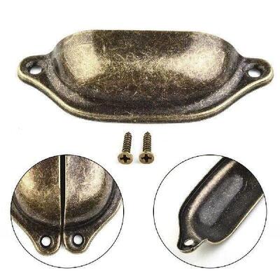 Furniture Pull Handles Shell Antique Cupboard Drawer Knob