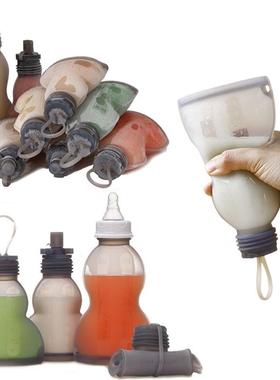 Reusable Milk Freezer Silicone Bags Baby Safe Feeding Food