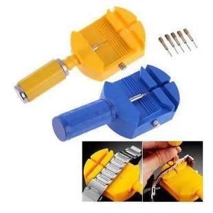 Adjust Slit Strap Watch Chain Link Bracelet Pin Band