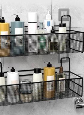 Wall-mount Bathroom Shelf Shower Shampoo Rack免打孔置物架
