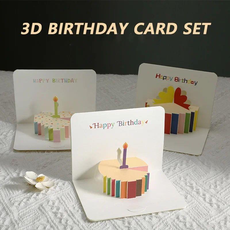 3D Pop-Up Birthday Card with Envelope Birthday Greeting Card