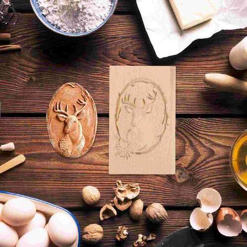 Gummy Molds Wooden Cookie Cutters Embossing for Baking