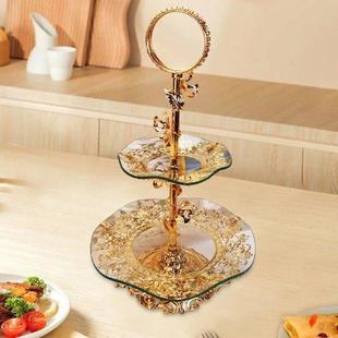 Table Tray Centerpiece Cupcake for Glass Stand Fruit