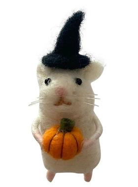 Halloween Mouse With A , Needle Felted Mouse, Needle Felted
