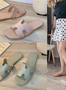 beach Slippers women fashion wear flat sandals lady 沙滩拖鞋