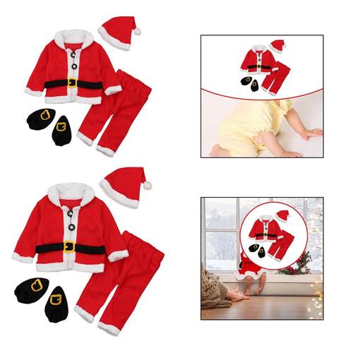 Children Santa Claus Costume Kids Christmas Santa Costume fo