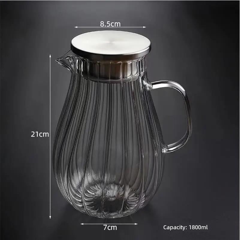 large capacity glass cooling water kettle cup bottle jug set