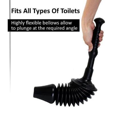 Toilet Plunger Plastic Rubber Drain Unber Household