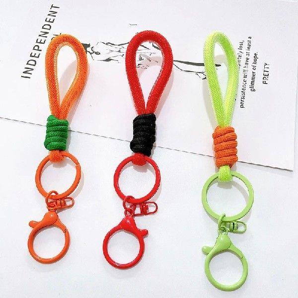 Mesh Lanyard Fluorescent Braid Rope Phone Case Hanging Cord