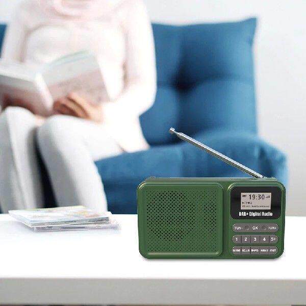 Portable DAB+ Digital Radio Bluetooth-Compatible Solar