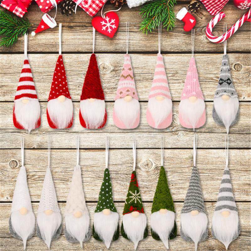 3pcs Forest Old Man Christmas Mini Doll Christmas Tree Penda
