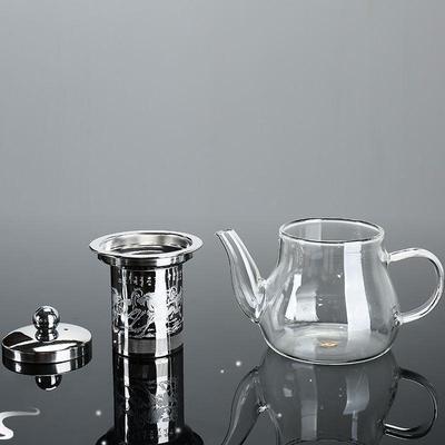 Teapot Flower Tea Coffee Pot Transparent Glass Tea Set