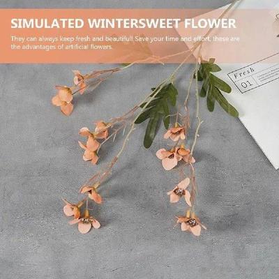 4 Pcs Vase Decoration Home Plastic Flowers Plant Decorative